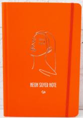 купити: Блокнот Блокнот "Neon silver note" orange, А5