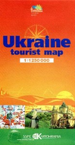 купить: Карта Украiна. Туристична карта / Ukraine. Tourist map.1:1250 000