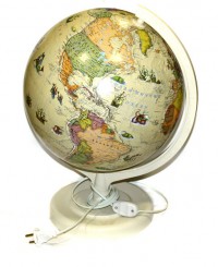 купити: Мапа Політичний глобус, стилізований під старовину (діаметр - 32 см, з підсвічуванням)