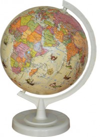 купити: Мапа Політичний глобус, стилізований під старовину (діаметр - 32 см, без підсвічування)